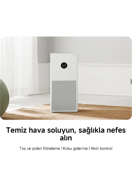 Smart Air Purifier 4 Lite - Beyaz Akıllı Hava Temizleyici, 43 m2'ye kadar, 360 m3/s CADR, Uygulama ve Ses Konrolü