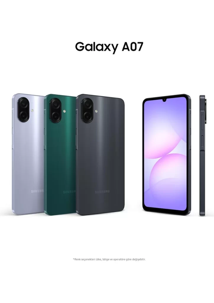 Galaxy A07 128 GB 4 GB Ram (Samsung Türkiye Garantili) Siyah