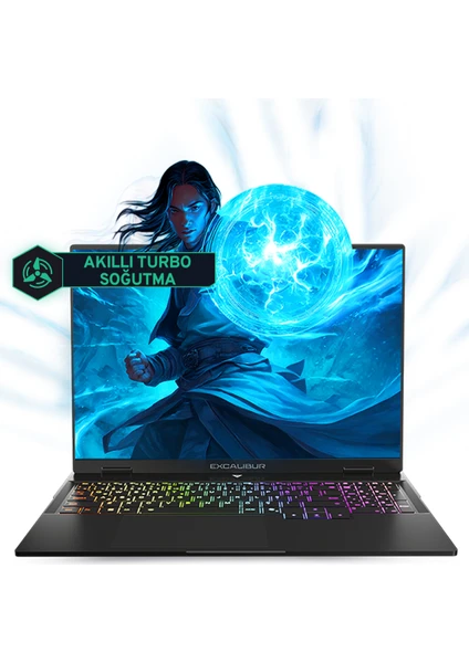 Excalibur G915 Intel Core i7 13620H 32GB 1TB SSD RTX5060 Freedos 16" 165Hz Taşınabilir Bilgisayar G915.1362-DF60X-C